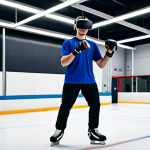 스포츠게임과 스포츠 문화의 융합 - VR Training**

"A young, focused athlete wearing a VR headset, fully immersed in a virtual training ...